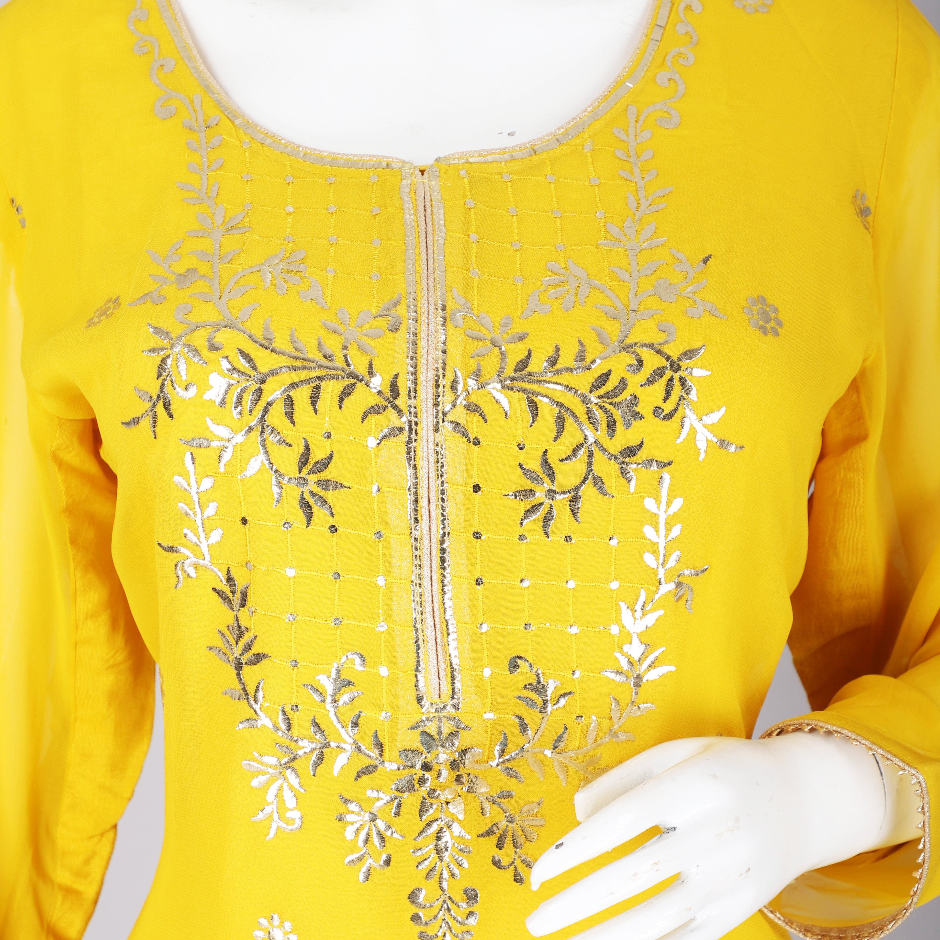 Yellow Beautiful Sharara