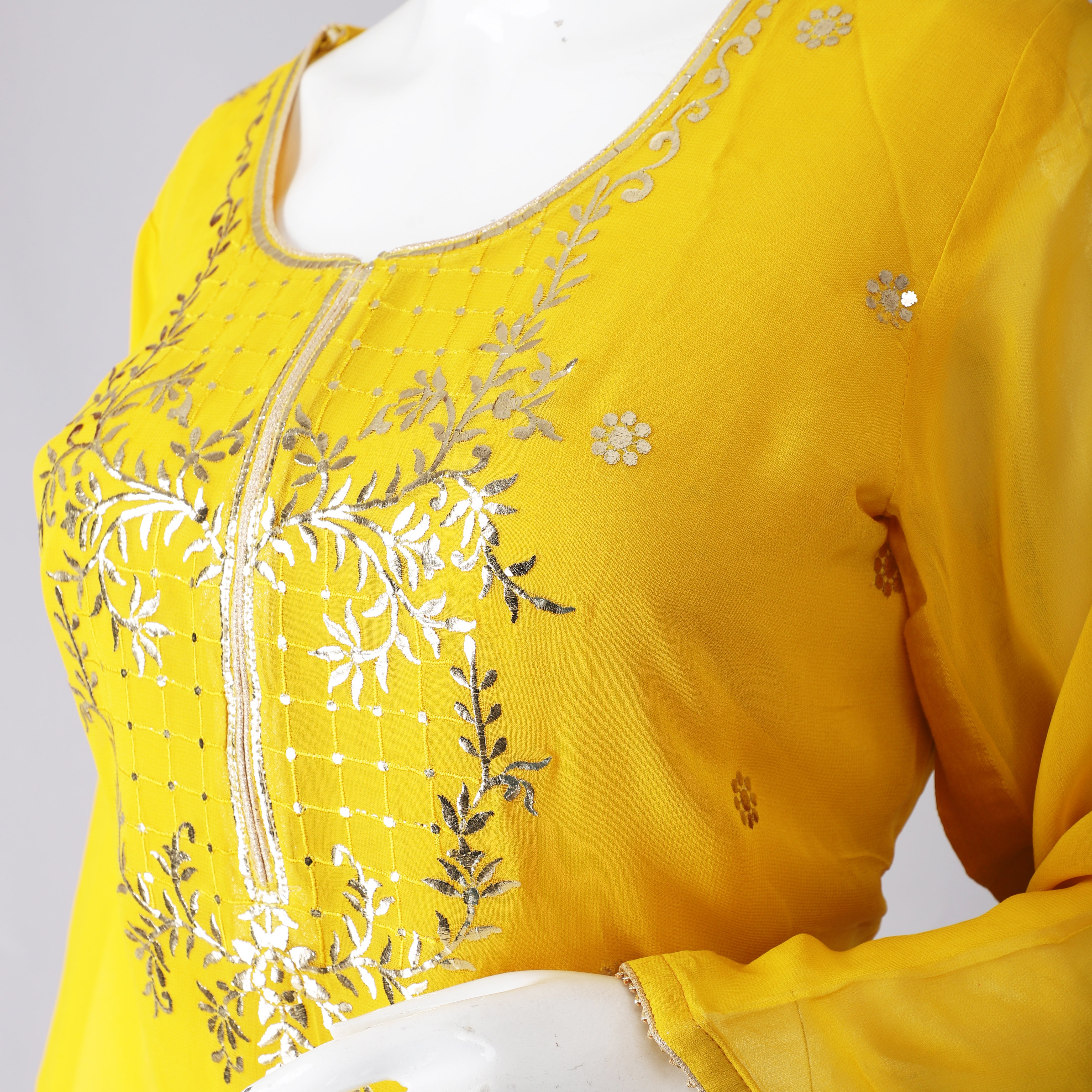 Yellow Beautiful Sharara