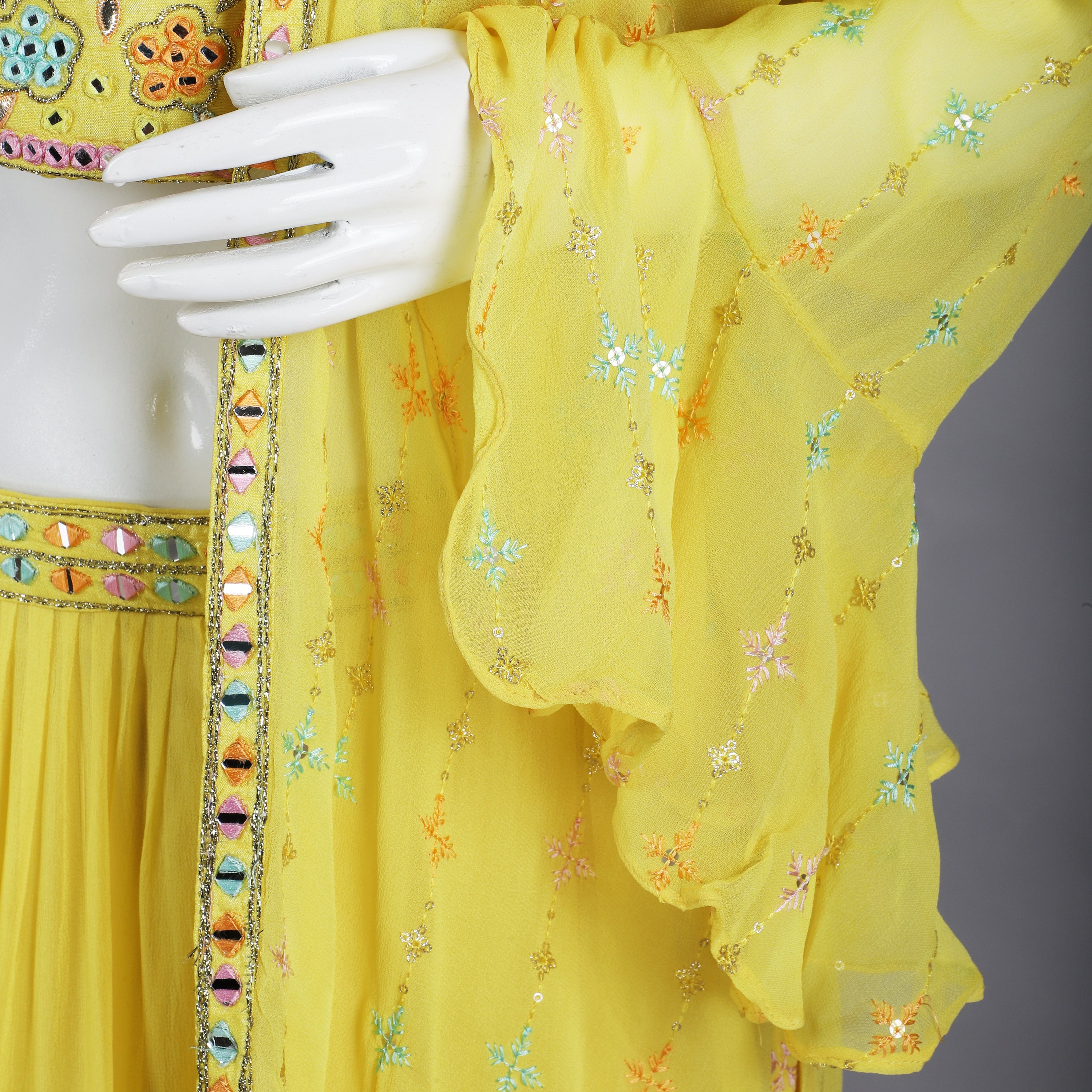 Yellow Indo-Western