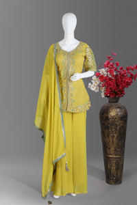 Designer Yellow Sharara