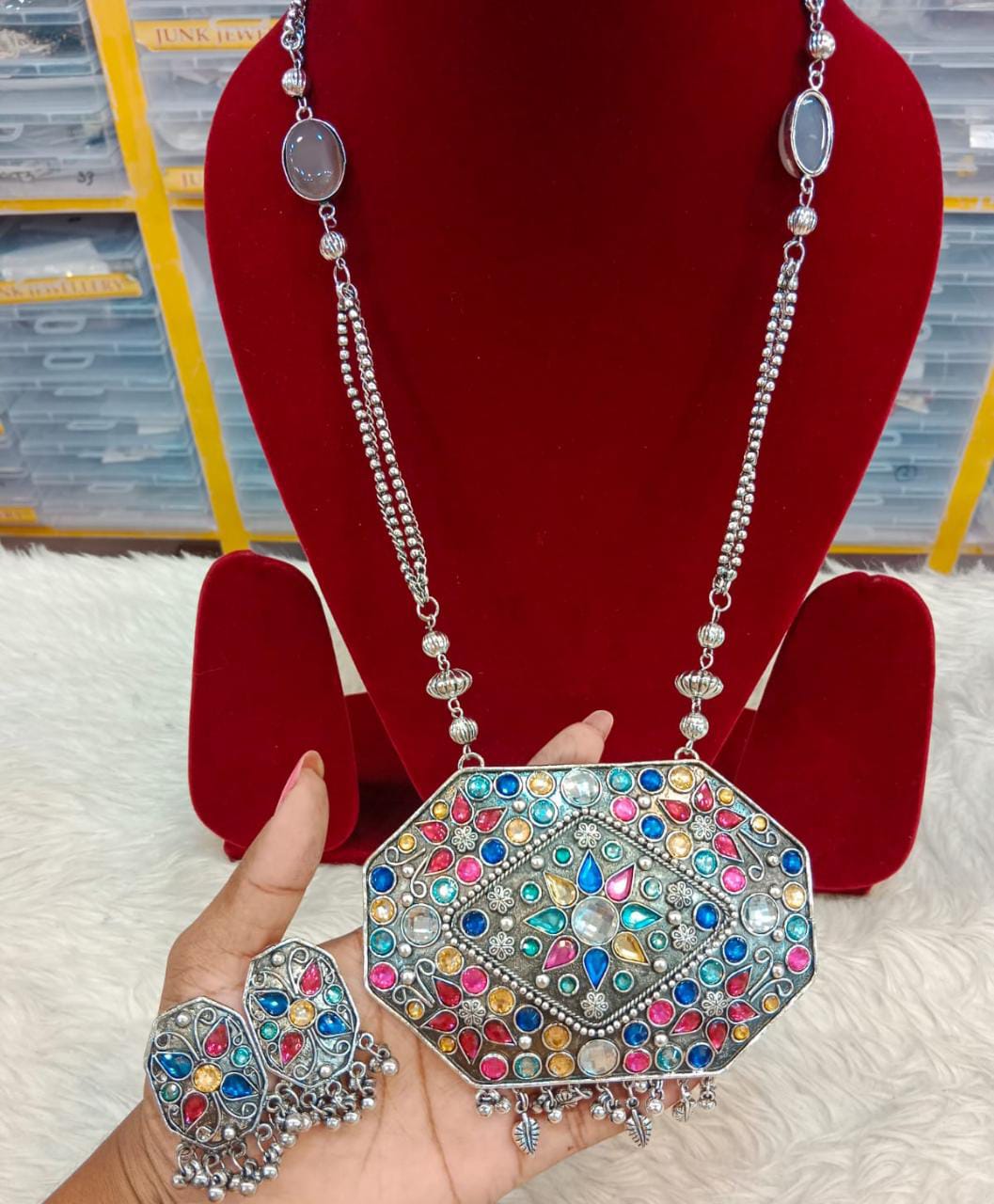Multicolor Long Necklace