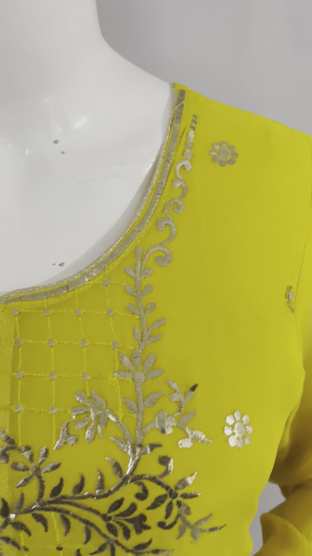 Yellow Beautiful Sharara