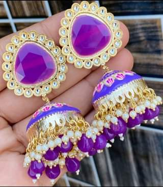 Beautiful Minakari earings