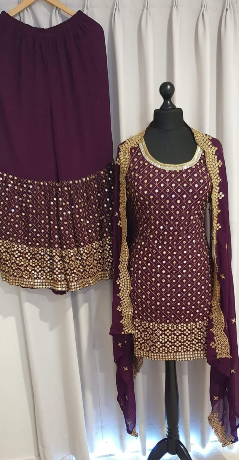 Plus size sharara