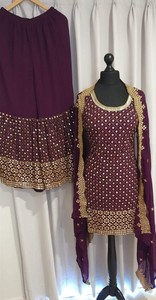 Plus size sharara