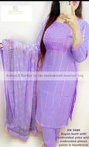 Blue Kurti set