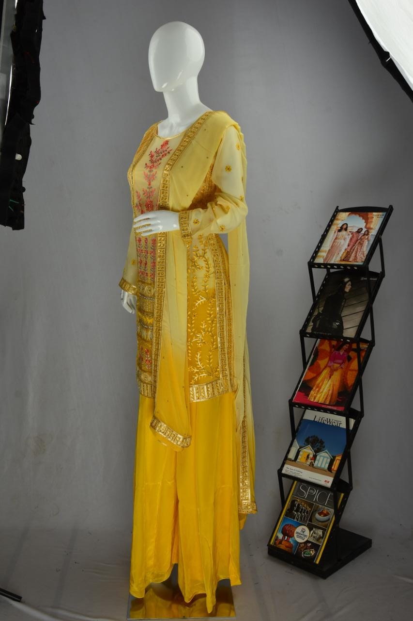 Latest Designer Yellow Sharara